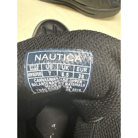 Nautica New Bedford Weather-Resistant Insulated Duck Boot in Black Canvas Men 7 - Picture 8 of 9